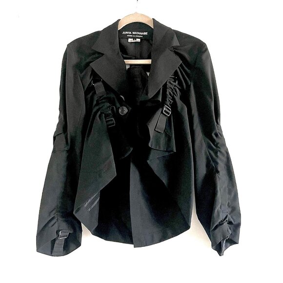 Junya Watanabe Comme des Garçons Jacket with Belts and Straps Detailing in Black - Picture 1 of 13